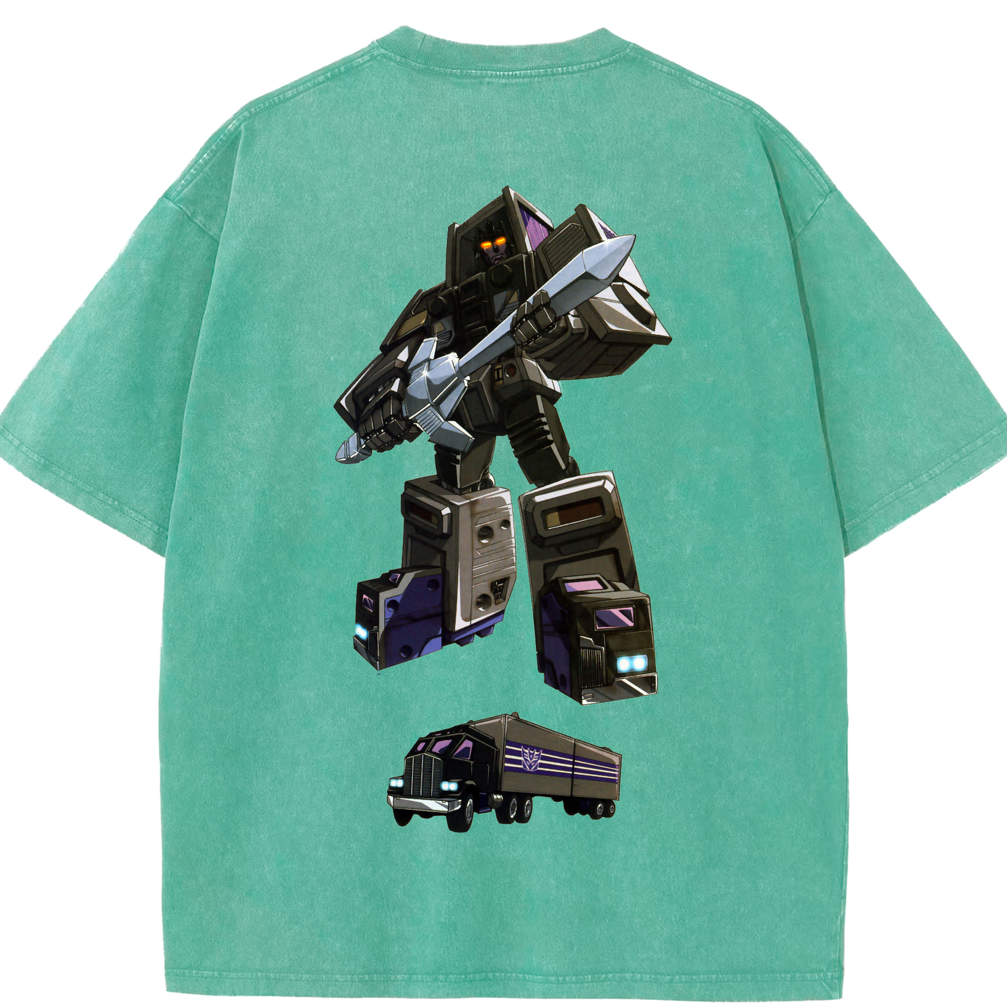 （画像用）  綿100% ヴィンテージ風 半袖Tシャツ（背面プリント）